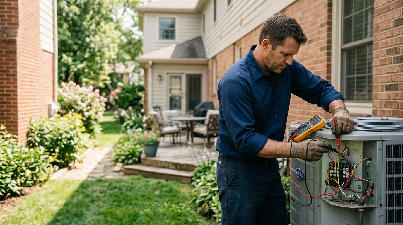 HVAC technician working near Stockbridge, VT